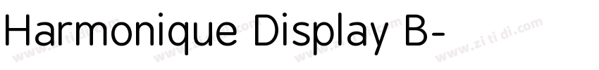 Harmonique Display B字体转换